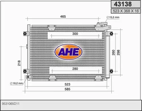 кондензатор, климатизация AHE 43138