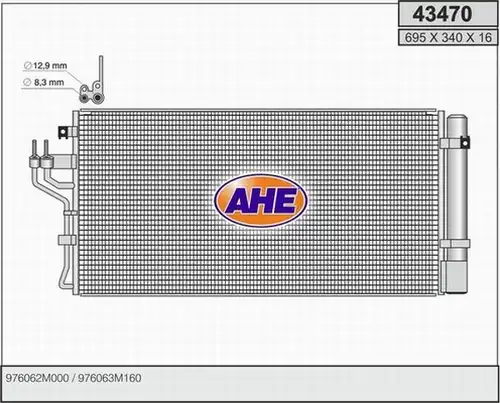 кондензатор, климатизация AHE 43470