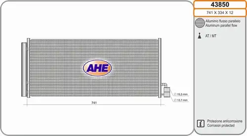 кондензатор, климатизация AHE 43850