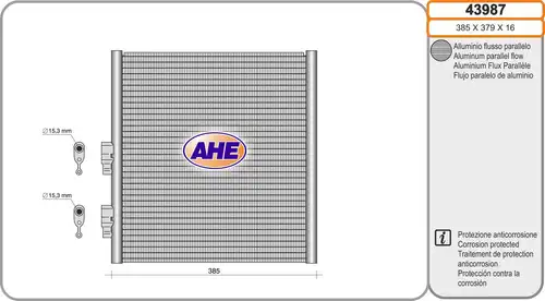 кондензатор, климатизация AHE 43987