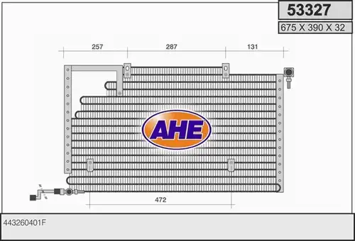 кондензатор, климатизация AHE 53327