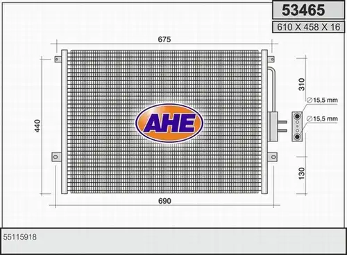 кондензатор, климатизация AHE 53465