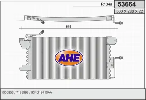 кондензатор, климатизация AHE 53664