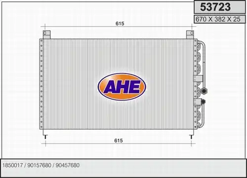 кондензатор, климатизация AHE 53723