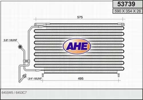 кондензатор, климатизация AHE 53739