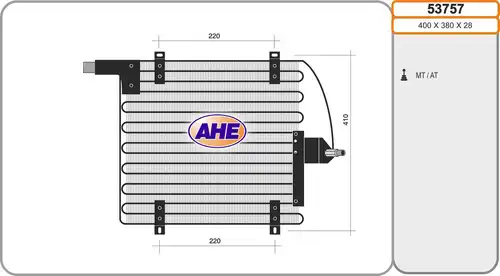 кондензатор, климатизация AHE 53757