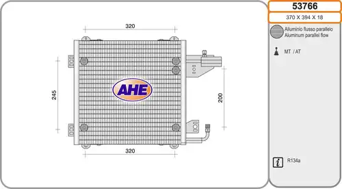 кондензатор, климатизация AHE 53766