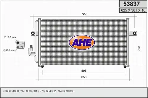 кондензатор, климатизация AHE 53837