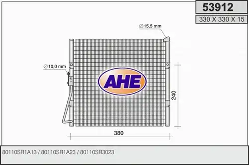 кондензатор, климатизация AHE 53912