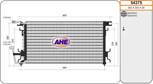 кондензатор, климатизация AHE 54375