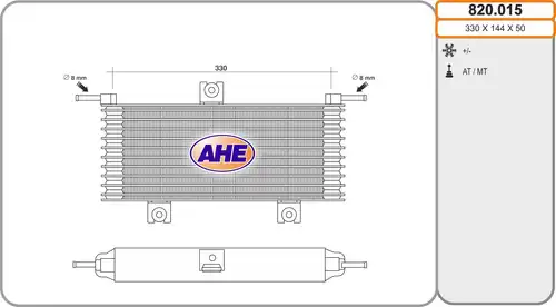 маслен радиатор, двигателно масло AHE 820.015