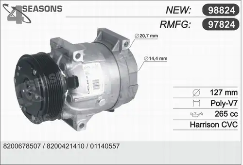 компресор за климатик AHE 97824