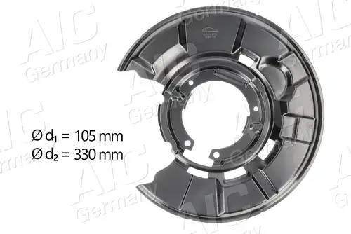 предпазна пластина, спирачни дискове AIC 55751