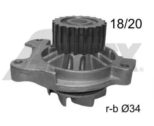 водна помпа, охлаждане на двигателя AIRTEX 9274R