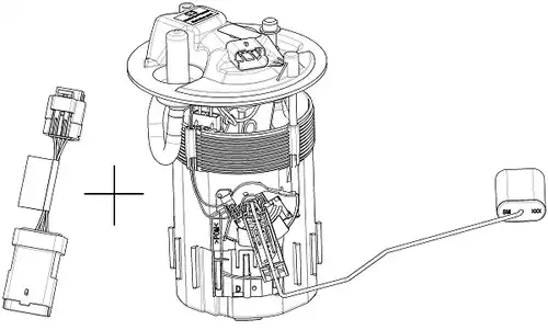 горивопроводен елемент (горивна помпа+сонда) AIS AIS00181