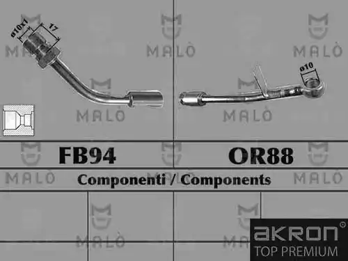 спирачен маркуч AKRON-MALÒ 80636