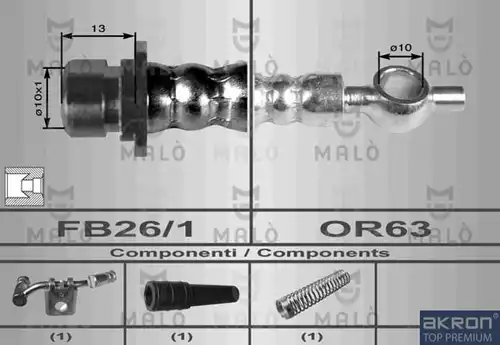 спирачен маркуч AKRON-MALÒ 8948