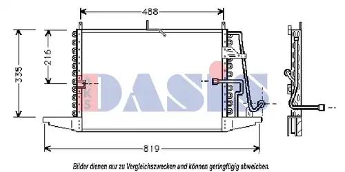 кондензатор, климатизация AKS DASIS 092080N