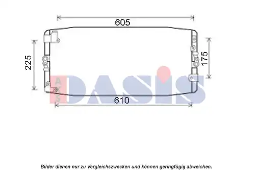 кондензатор, климатизация AKS DASIS 212077N