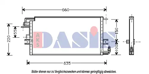 кондензатор, климатизация AKS DASIS 212670N