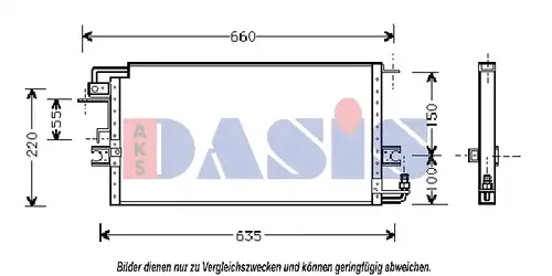 кондензатор, климатизация AKS DASIS 212680N