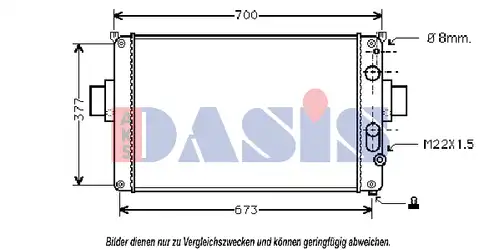 воден радиатор AKS DASIS 400580N