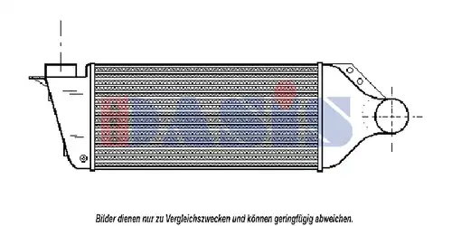 интеркулер (охладител за въздуха на турбината) AKS DASIS 487300N