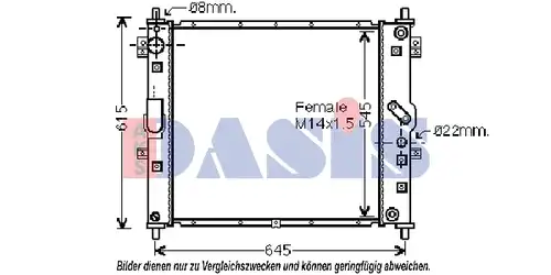 воден радиатор AKS DASIS 510102N