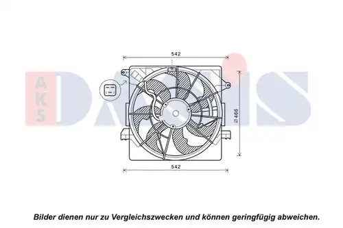 вентилатор, охлаждане на двигателя AKS DASIS 518110N