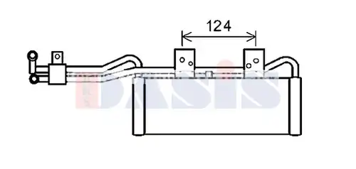 маслен радиатор, автоматична трансмисия AKS DASIS 526000N