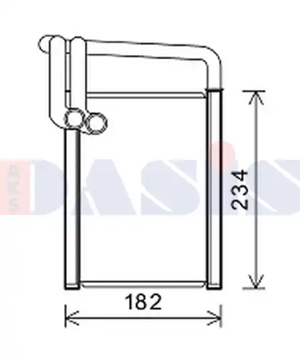 топлообменник, отопление на вътрешното пространство AKS DASIS 569027N
