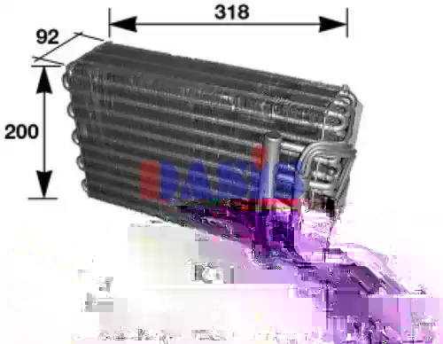 изпарител, климатична система AKS DASIS 820180N