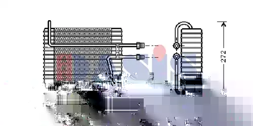 изпарител, климатична система AKS DASIS 820227N