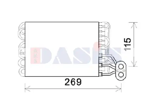 изпарител, климатична система AKS DASIS 820378N