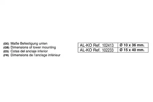 амортисьор AL-KO 102233