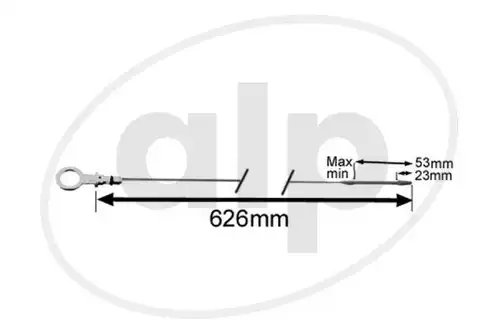 пръчка за измерване нивото на маслото alp ALP-005406
