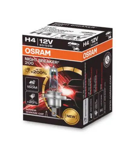 крушка с нагреваема жичка, фар за дълги светлини ams-OSRAM 64193NB200