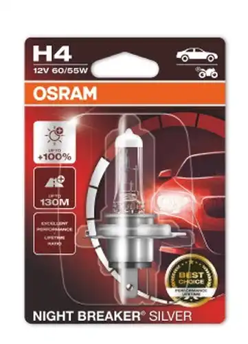 крушка с нагреваема жичка, фар за дълги светлини ams-OSRAM 64193NBS-01B