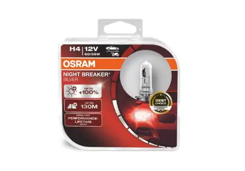 крушка с нагреваема жичка, фар за дълги светлини ams-OSRAM 64193NBS-HCB