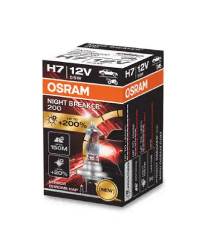 крушка с нагреваема жичка, фар за дълги светлини ams-OSRAM 64210NB200