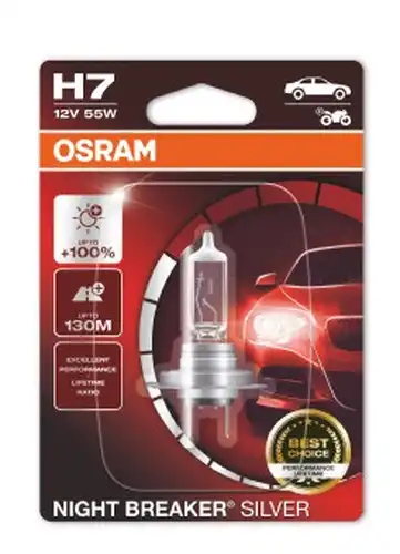 крушка с нагреваема жичка, фар за дълги светлини ams-OSRAM 64210NBS-01B