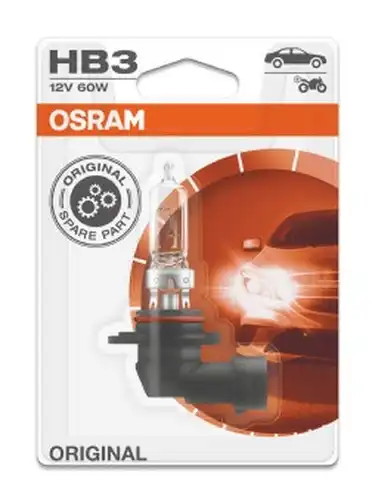 крушка с нагреваема жичка, фар за дълги светлини ams-OSRAM 9005-01B