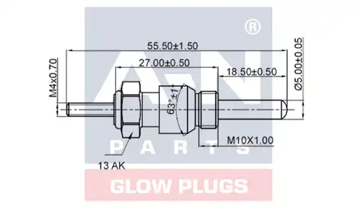 подгревна свещ A-N PARTS A-N055228