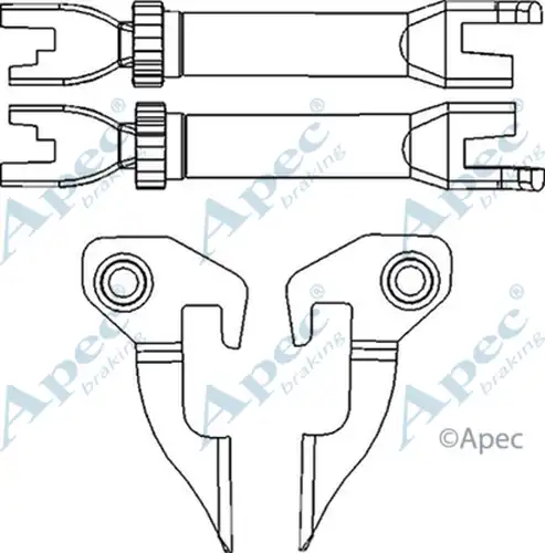 регулатор на щанги, спирачна система APEC ADB3002