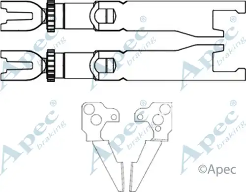 регулатор на щанги, спирачна система APEC ADB3003