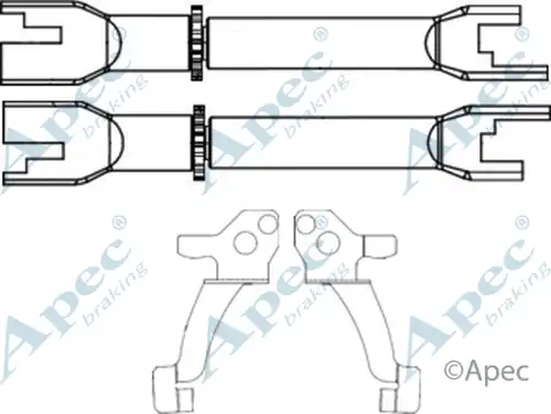регулатор на щанги, спирачна система APEC ADB3004