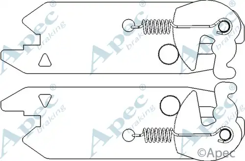 регулатор на щанги, спирачна система APEC ADB3008