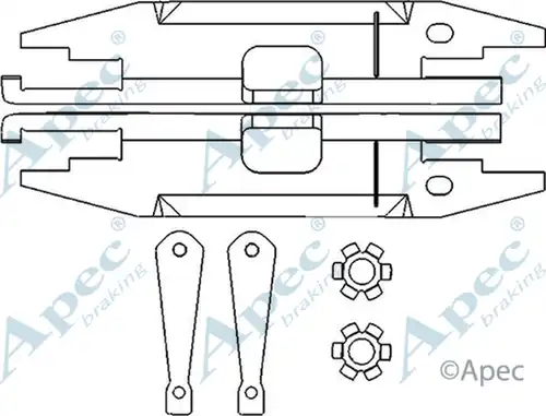 регулатор на щанги, спирачна система APEC ADB3019