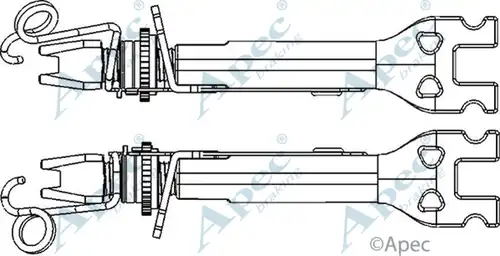 регулатор на щанги, спирачна система APEC ADB3021