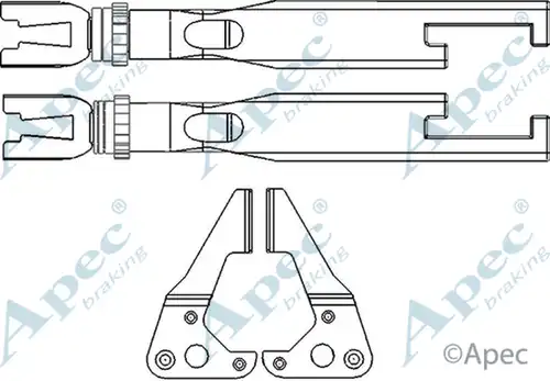 регулатор на щанги, спирачна система APEC ADB3025